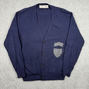 Yigal Azrouel 100% Cashmere Sweater Medium Blue Cardigan